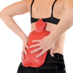 zahrievanie dolnej časti chrbta na bolesť